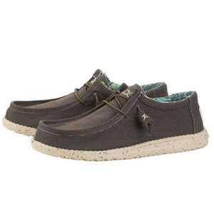 Hey Dude Wally Stretch Shoe in Chocolate